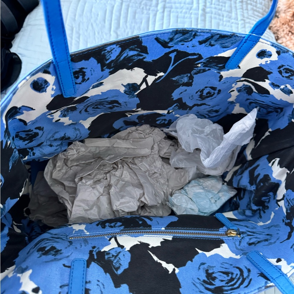 Talbots Sky Blue Tote Bag - Picture 2 of 8